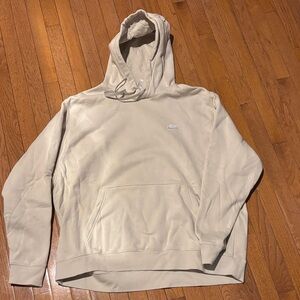 Nike Men's Cream Hoodie